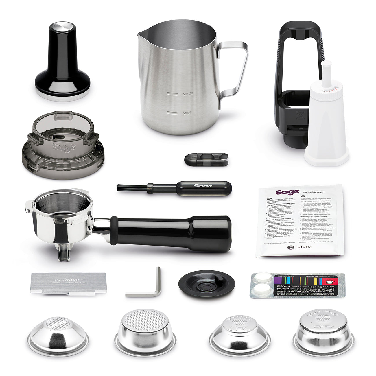 Sage The Barista Pro Espresso Machine - Black Truffle