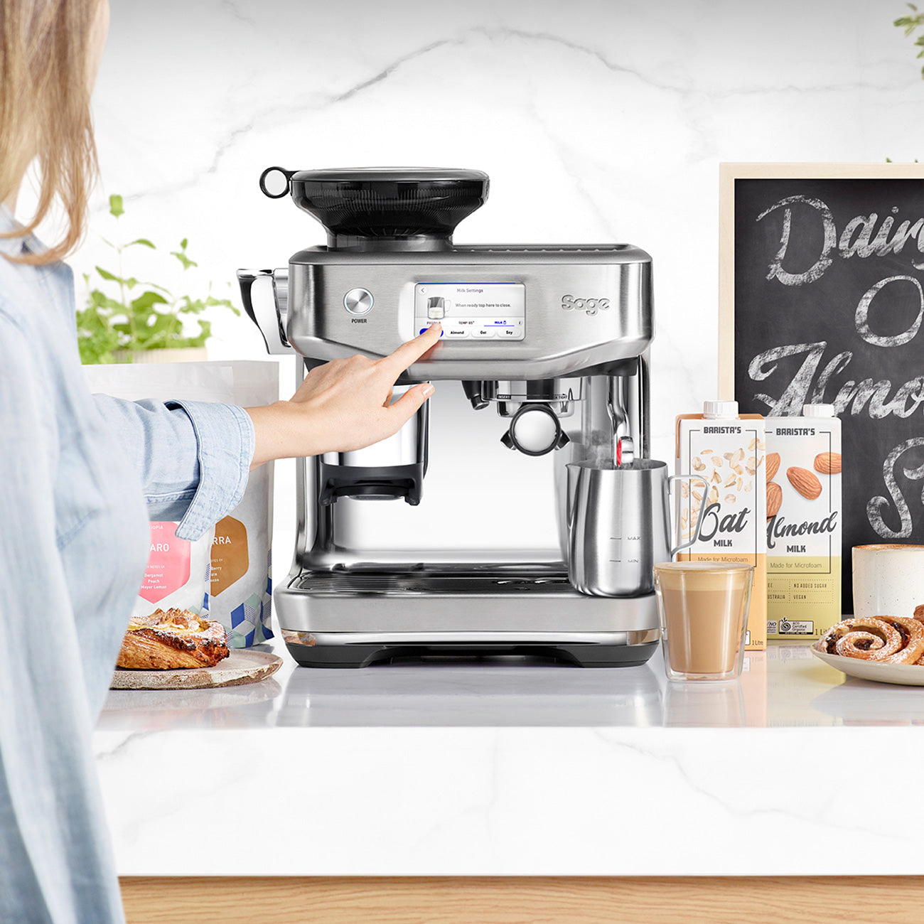 Sage Barista Touch Impress - Brushed Stainless Steel