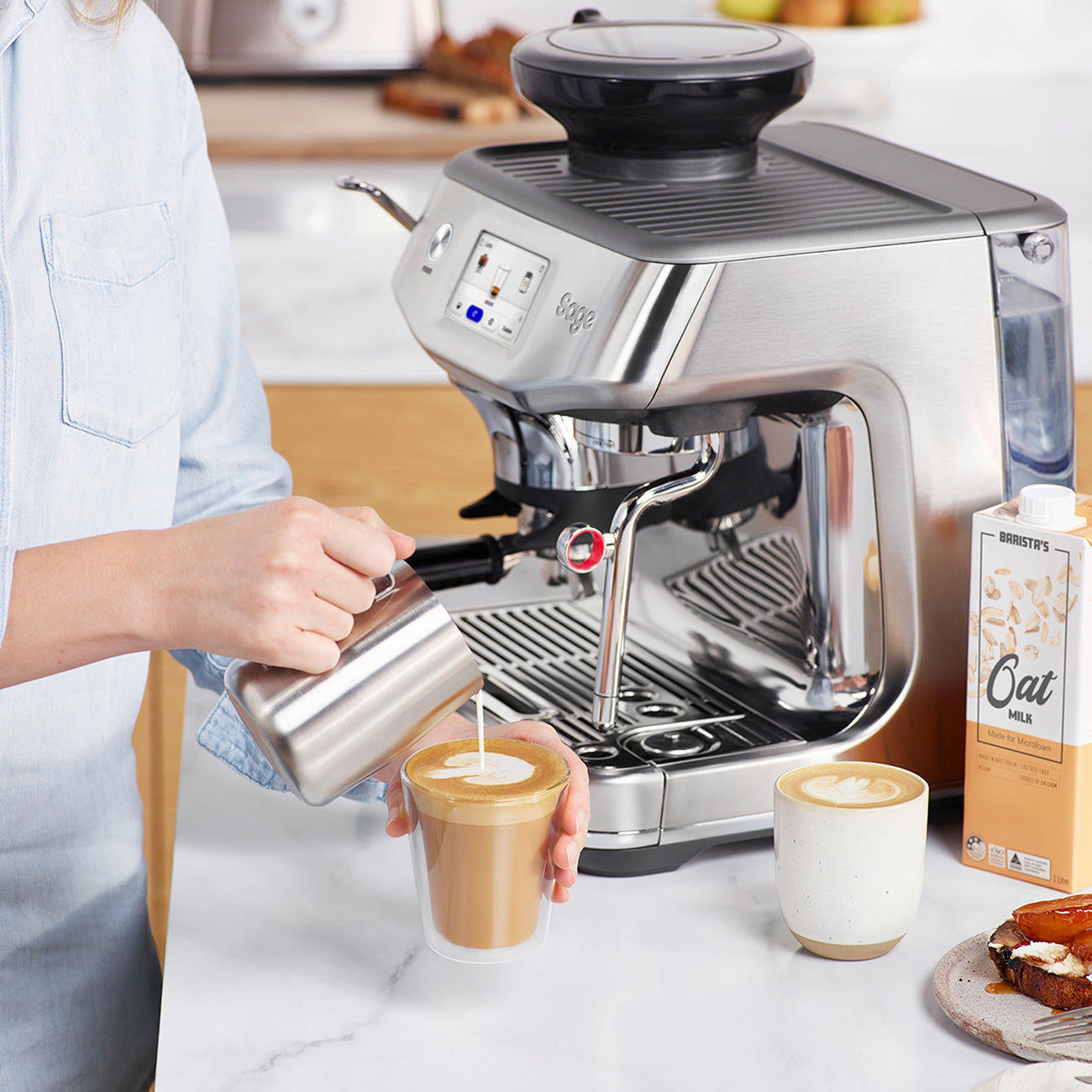 Sage Barista Touch Impress - Brushed Stainless Steel